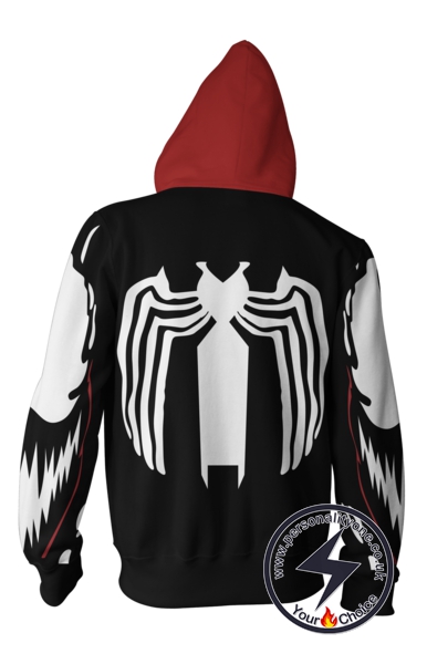 SPIDERMAN - VENOM 3D Hoodies - ZIP UP - SPIDERMAN 3D